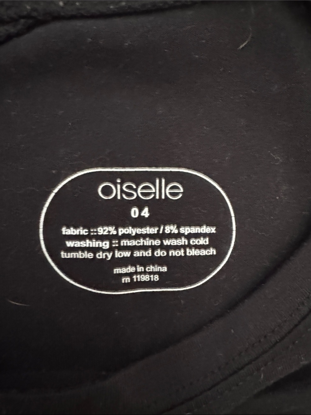 Oiselle Black Long Sleeve Tee - Picture 2 of 2